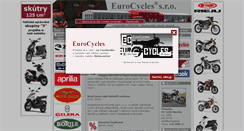 Desktop Screenshot of eurocycles.cz